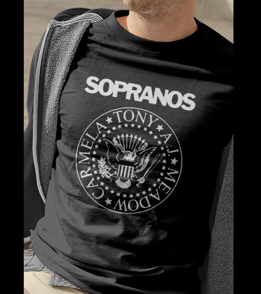 Sopranos Tony AJ Meadow Carmela Seal T-Shirt