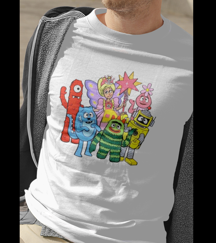 Yogabbagabba Amy Sedaris Yo Gabba Gabba Characters With Princess Star Fairy T-Shirt
