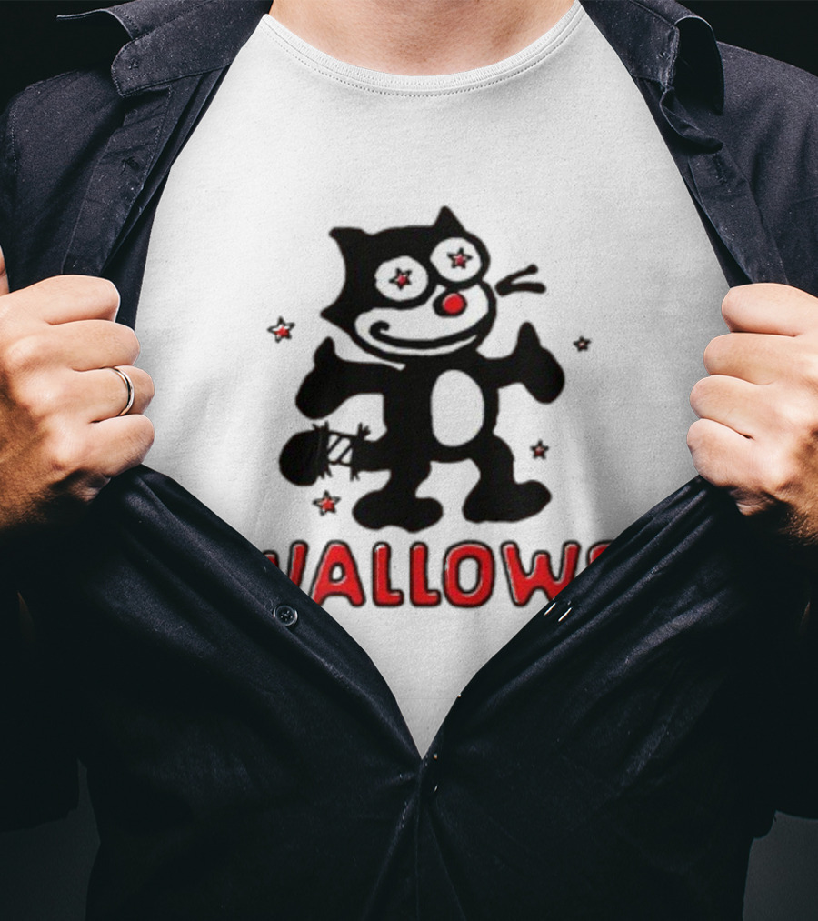 Wallows Toon Cat Starry-Eyed Cartoon Character T-Shirt