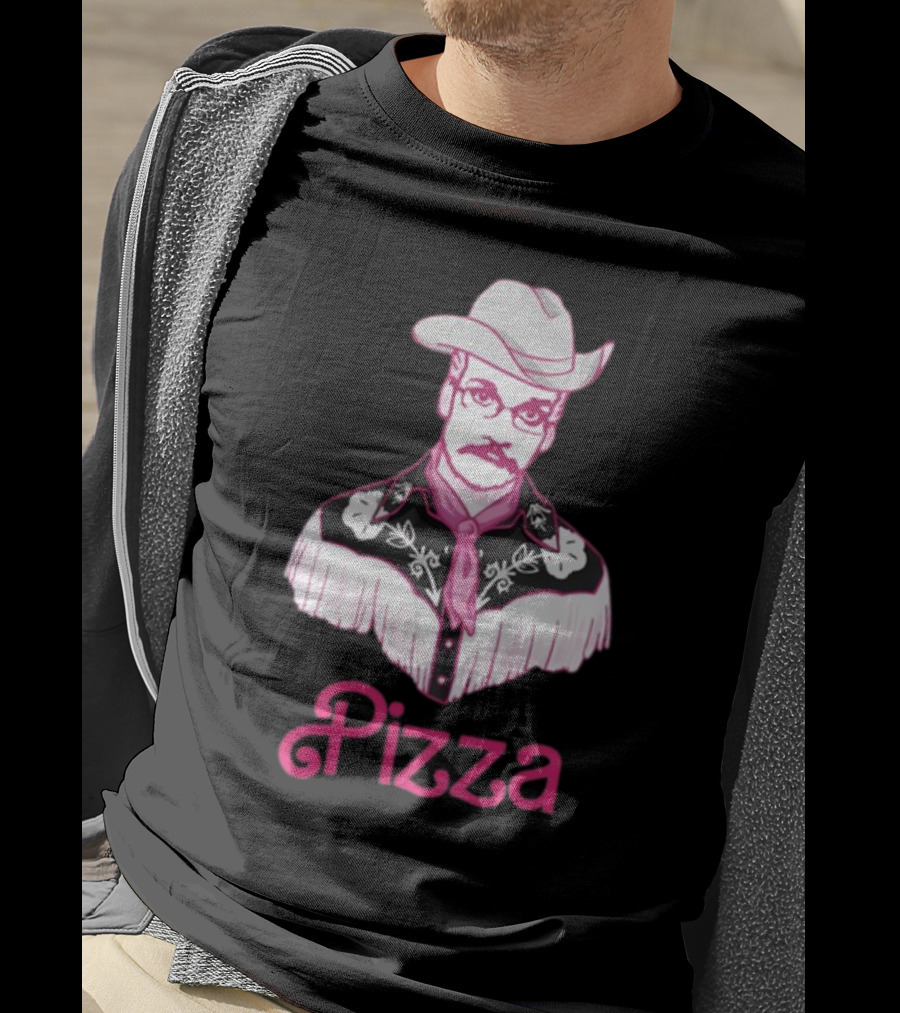 John Pizza Cowboy With Pink Fringe T-Shirt