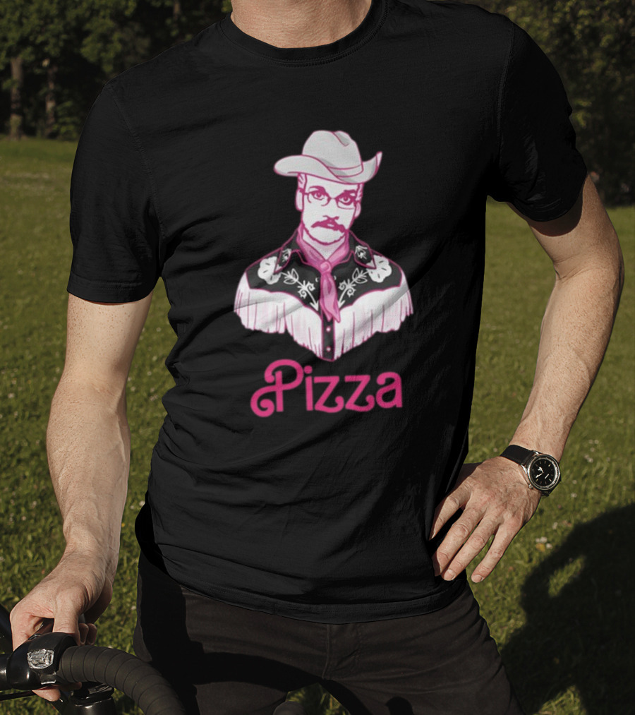 John Pizza Cowboy With Pink Fringe T-Shirt