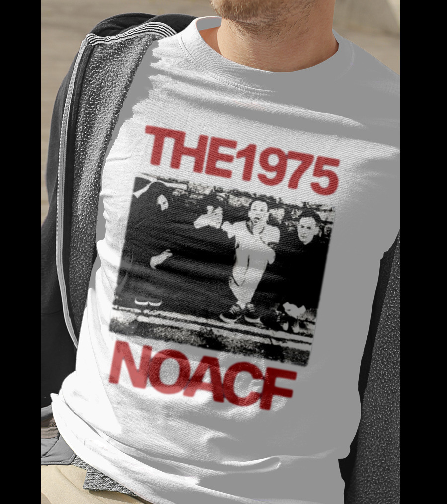 The 1975 NOACF Photo Black And White Group Image T-Shirt