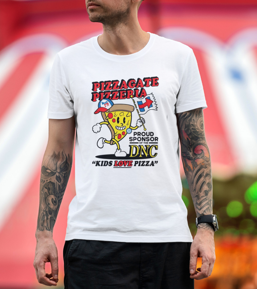 Pizzagate Pizzeria Proud Sponsor of the DNC Kids Love Pizza T-Shirt