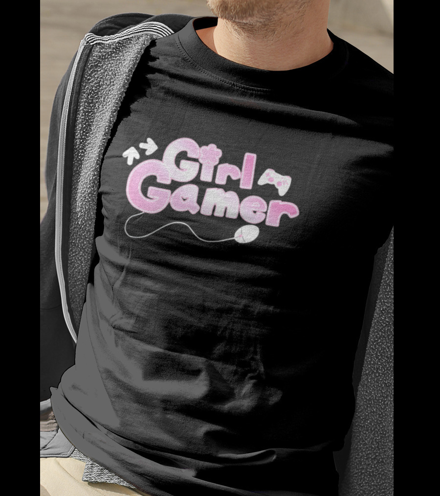 Girl Gamer Arrows Console Controller Mouse T-Shirt