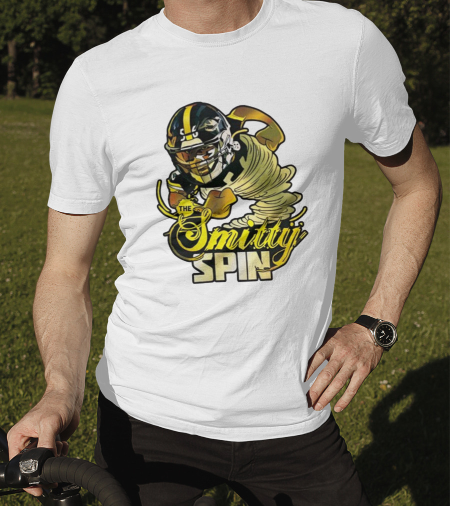 The Smitty Spin Football Player Iconic Action T-Shirt