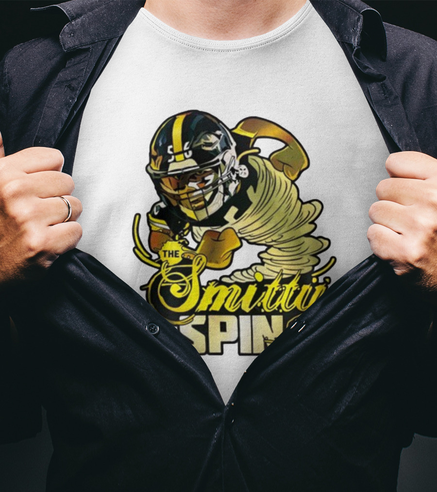 The Smitty Spin Football Player Iconic Action T-Shirt