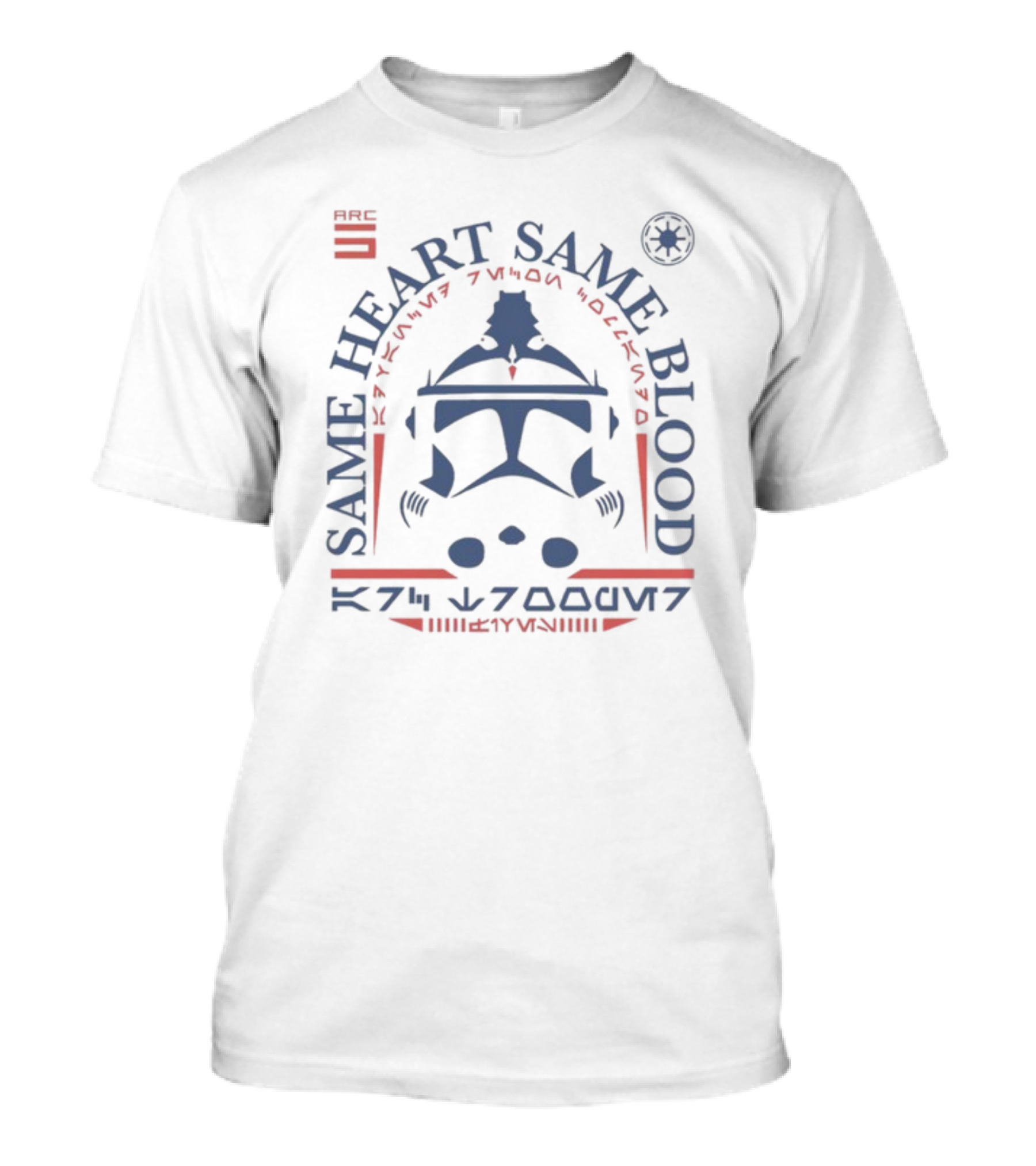 ARC Trooper Same Heart Same Blood Star Wars Mandalorian Helmet T-Shirt