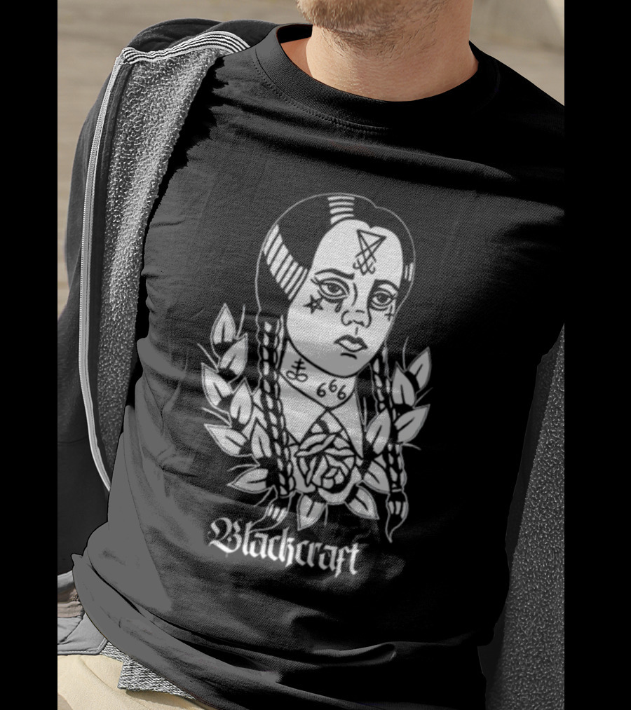 Blackcraft 666 Occult Wednesday Addams T-Shirt