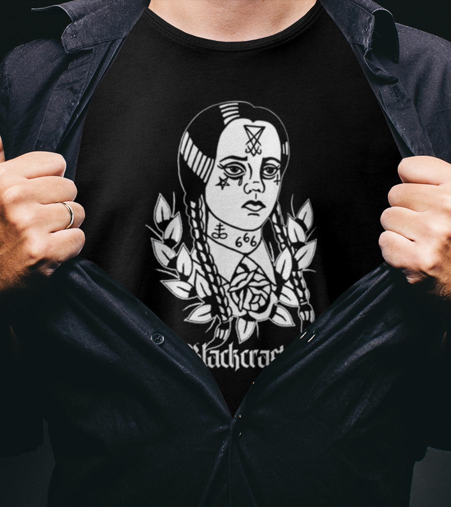 Blackcraft 666 Occult Wednesday Addams T-Shirt