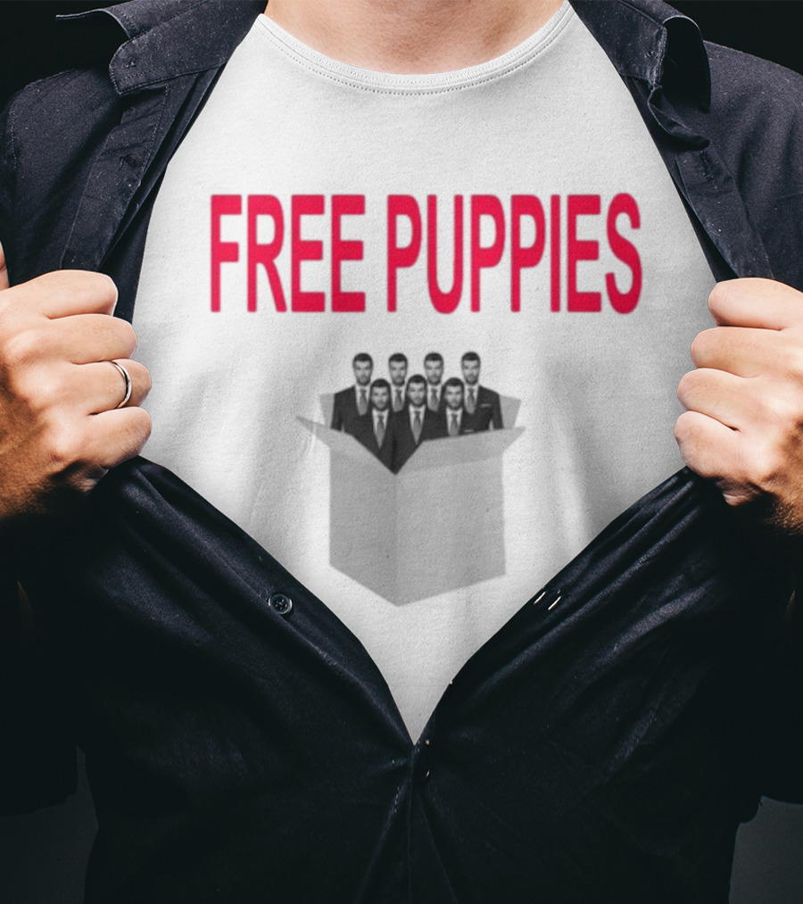 Free Puppies Men In Box T-Shirt