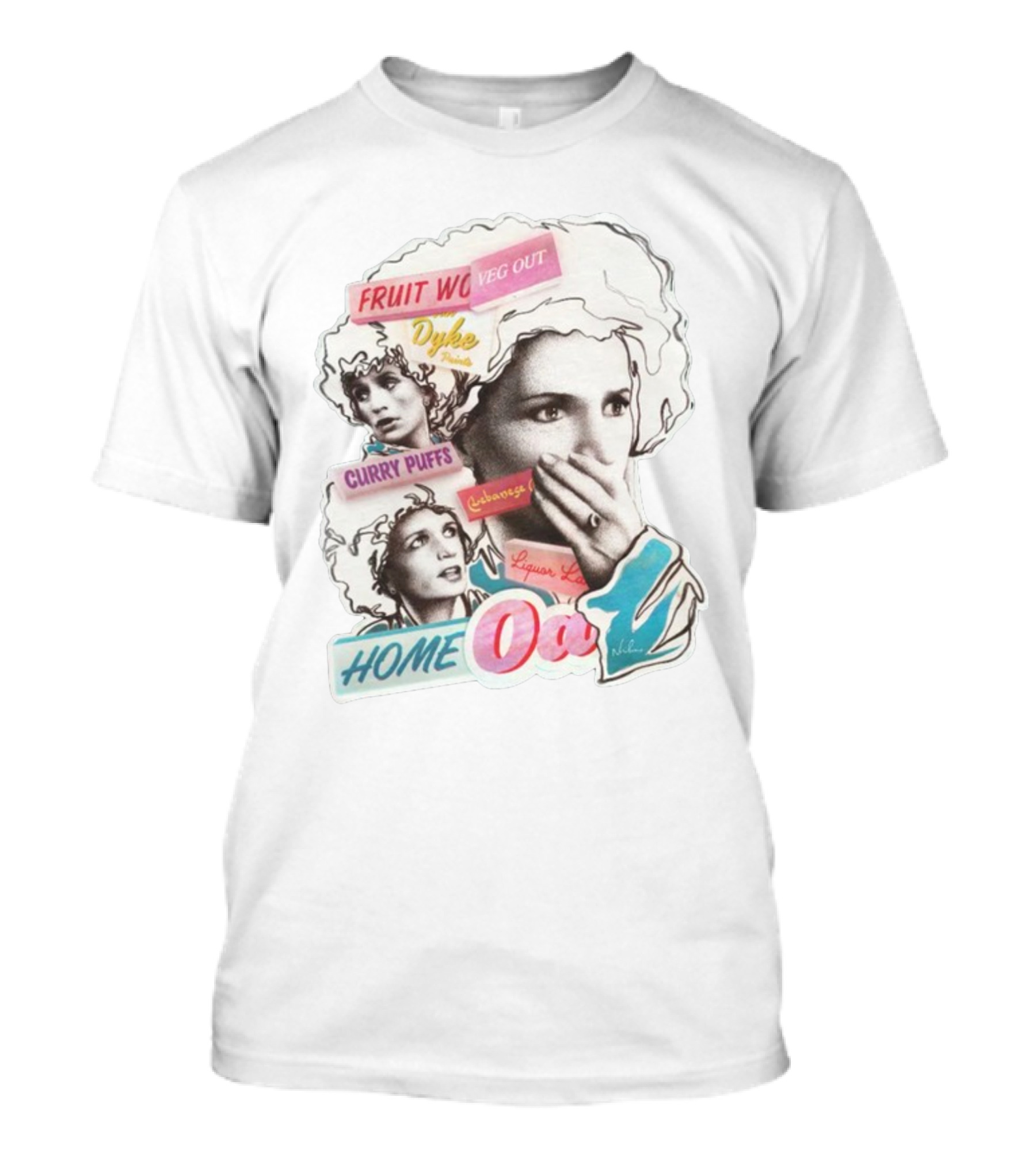 Homeoa Nordacious Fruit Wo Veg Out Dyke Curry Puffs Cubanoas Liquor Land T-Shirt