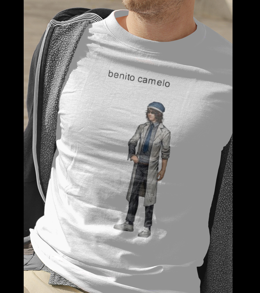 Sempre Benito Camelo Character In White Coat And Blue Hat T-Shirt