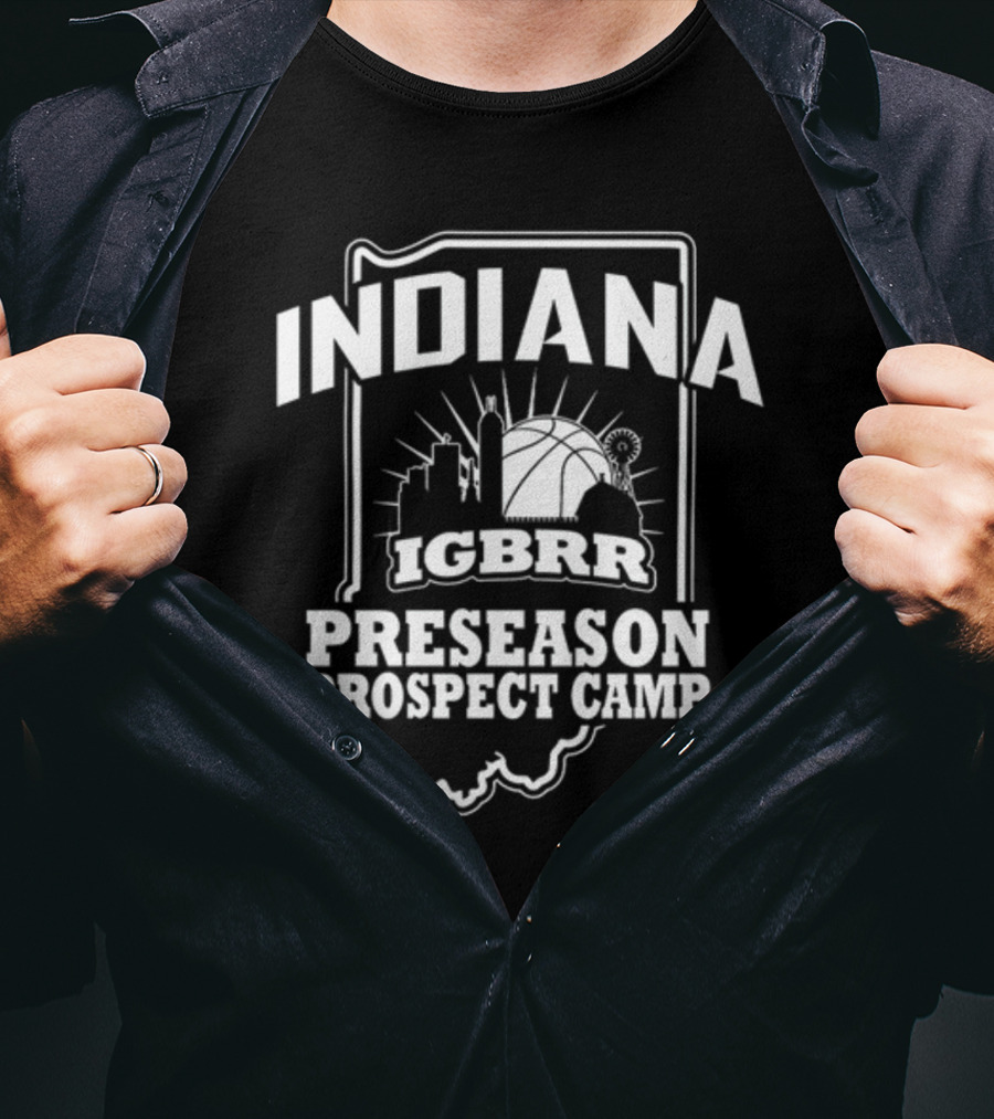 Indiana IGBRR Basketball Preseason Prospect Camp Skyline T-Shirt