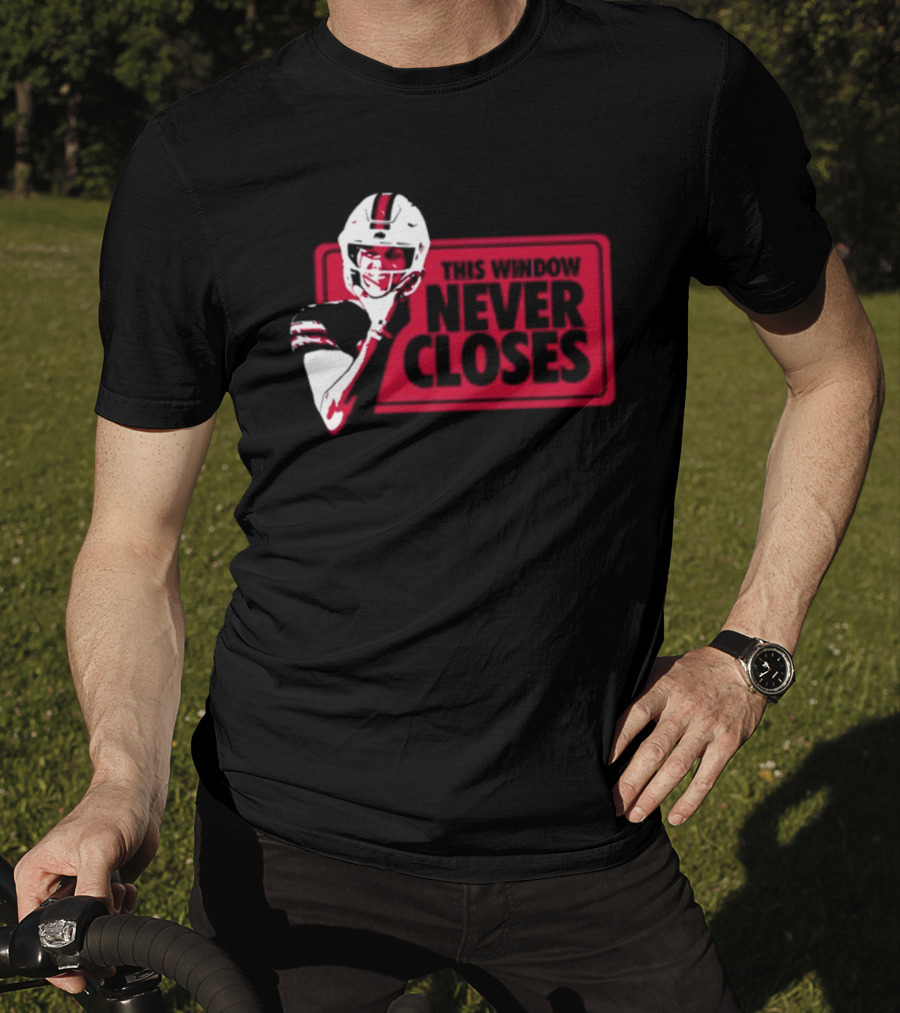 This Window Never Closes Football Player T-Shirt