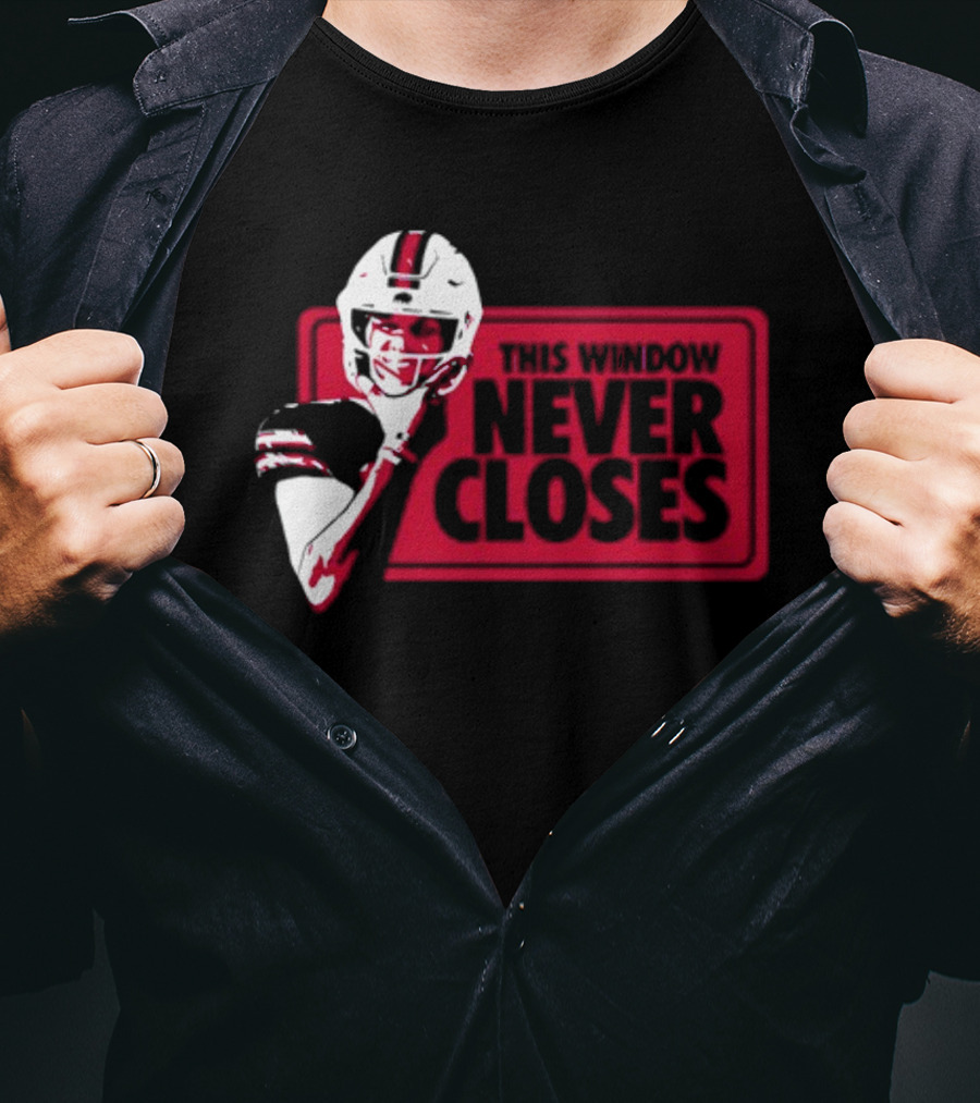 This Window Never Closes Football Player T-Shirt