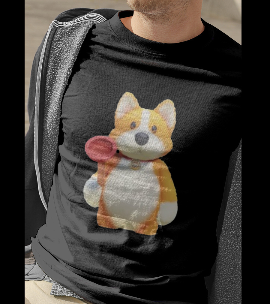 Xbox Gear Party Animals Corgi Figure With Plunger Animation T-Shirt