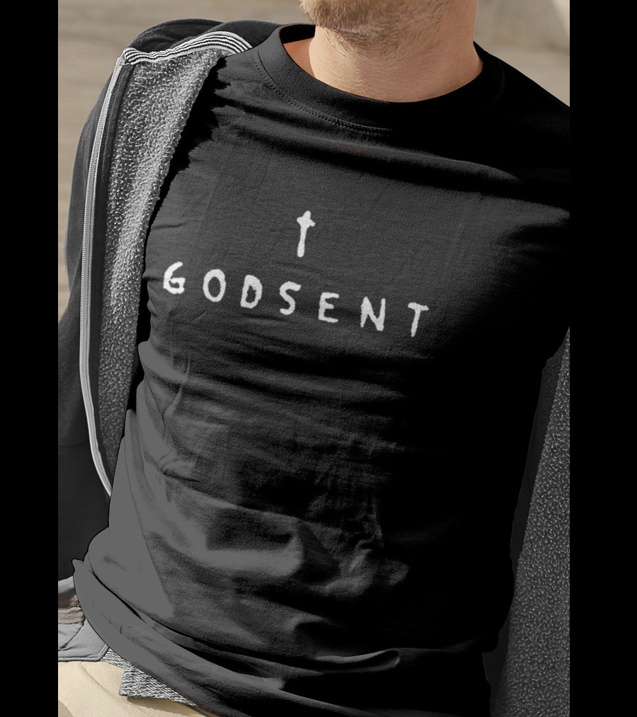 Ethel Cain Godsent Cross Symbol Text T-Shirt