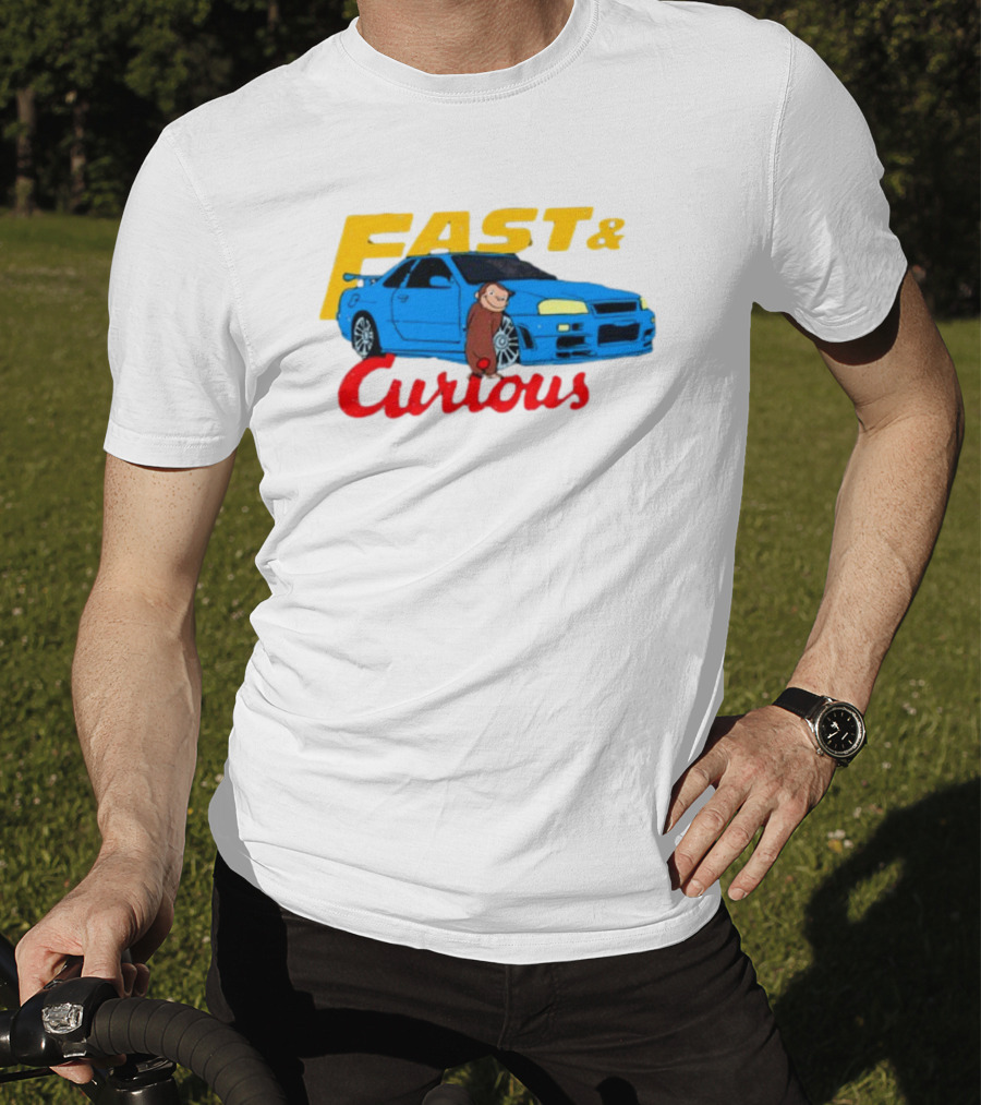 Fast And Curious Car Adventure With Curious Monkey T-Shirt