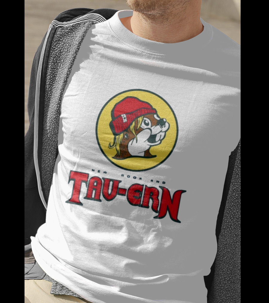 New Brookland Tavern Buc-Ees Nbt Logo With Red Hat Mascot T-Shirt
