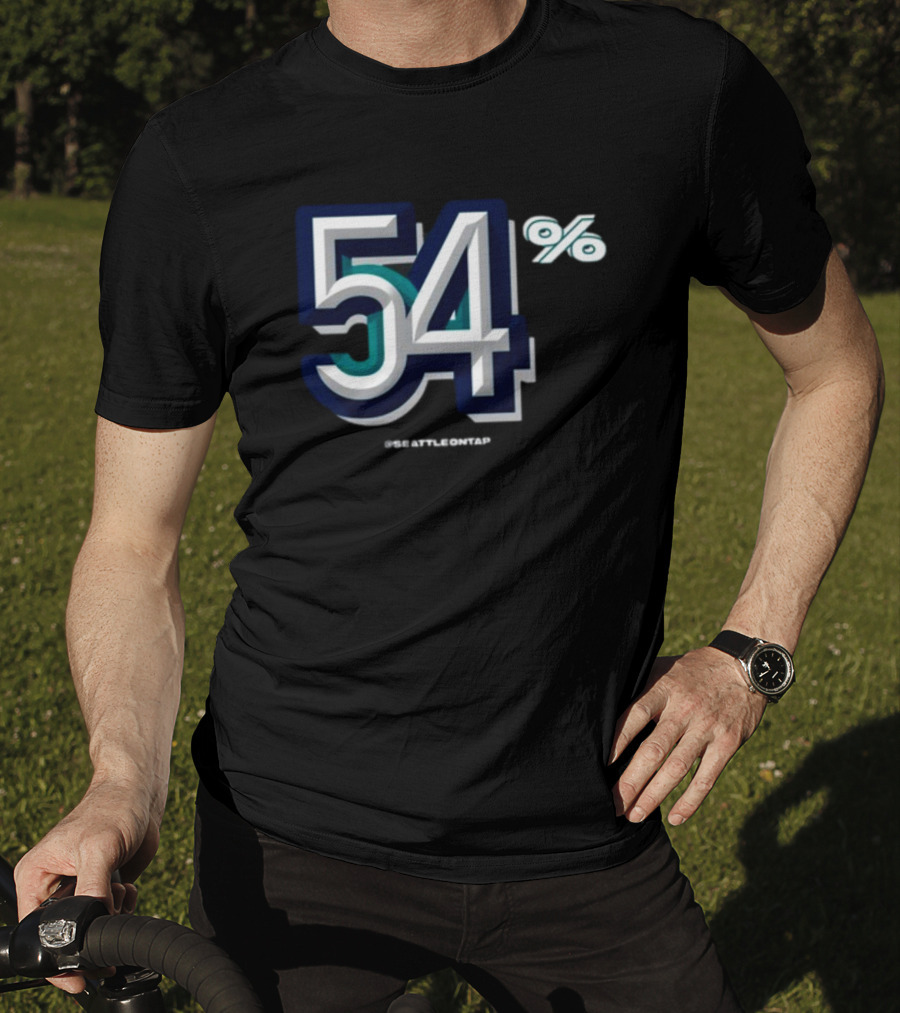Seattle Baseball 54% @seattleontap T-Shirt