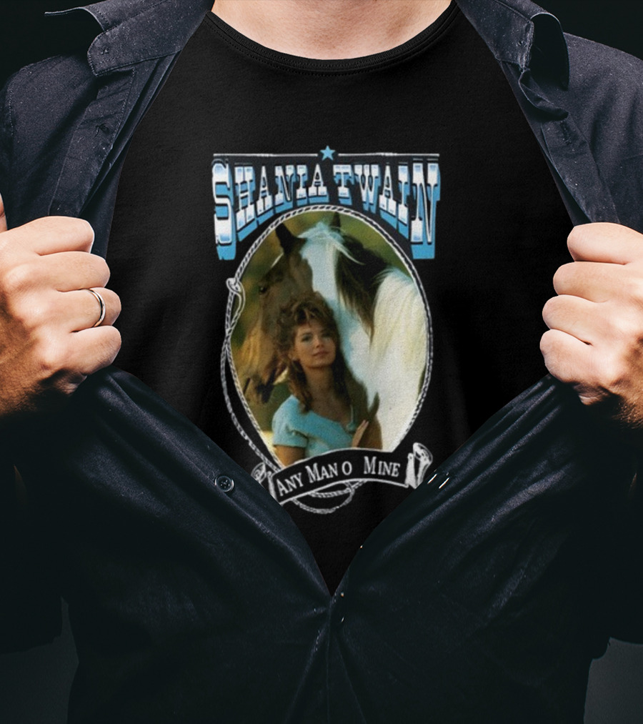 Shania Twain Any Man O Mine Western Country Music T-Shirt