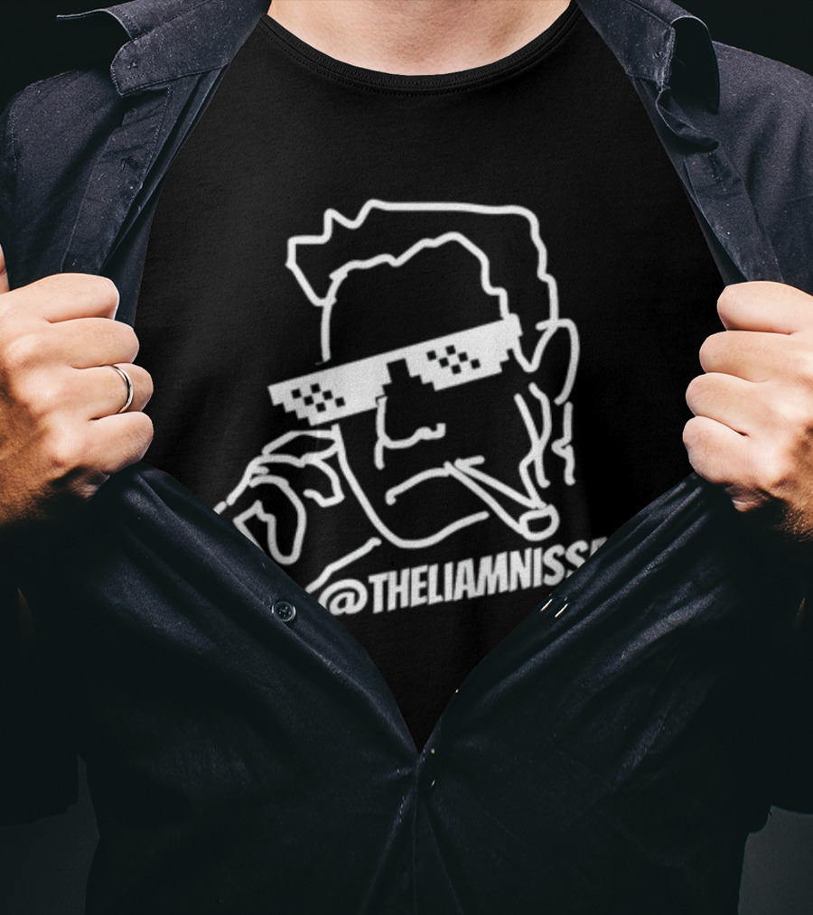 Liam Nissan Meme Sunglasses Smoking @TheLiamNissan T-Shirt