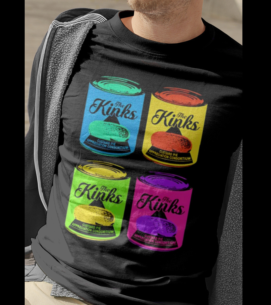 The Kinks Custard Pie Appreciation Consortium Pop Art Cans T-Shirt
