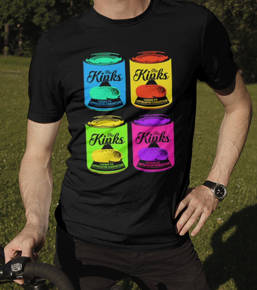 The Kinks Custard Pie Appreciation Consortium Pop Art Cans T-Shirt
