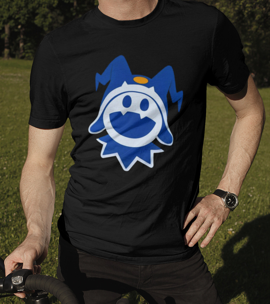 Hee Ho Jack Frost Persona Atlus SMT Iconic Blue Character T-Shirt