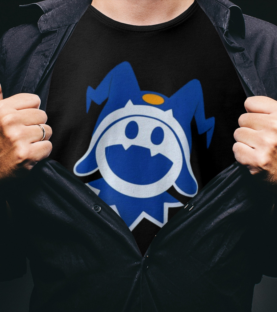 Hee Ho Jack Frost Persona Atlus SMT Iconic Blue Character T-Shirt