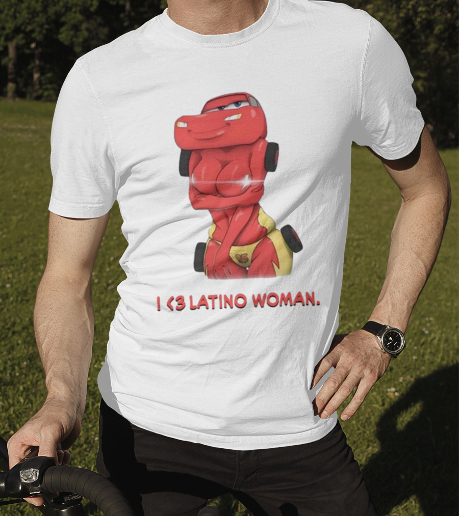 I Love Latino Woman Lightning McQueen T-Shirt