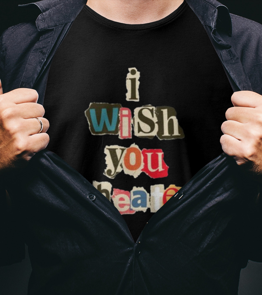 Alexanderstewartstore I Wish You Cheated Ransom Note T-Shirt