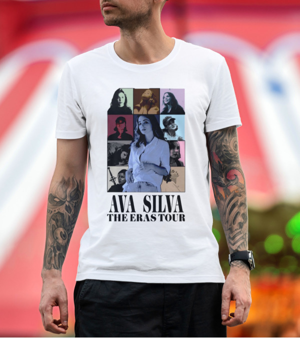 Premium T-Shirt: AVA SILVA THE ERAS TOUR Multicolored Portrait Collage T-Shirt AVA SILVA THE ERAS TOUR Multicolored Portrait Collage T-Shirt