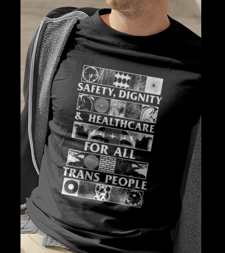 Safety Dignity Healthcare Trans People Spirals T-Shirt