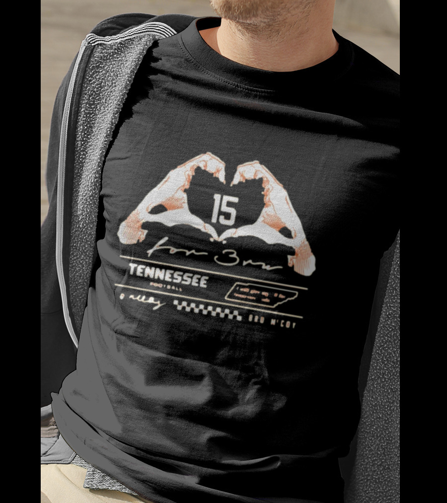 Tennessee Football 15 For Bru Mccoy T-Shirt