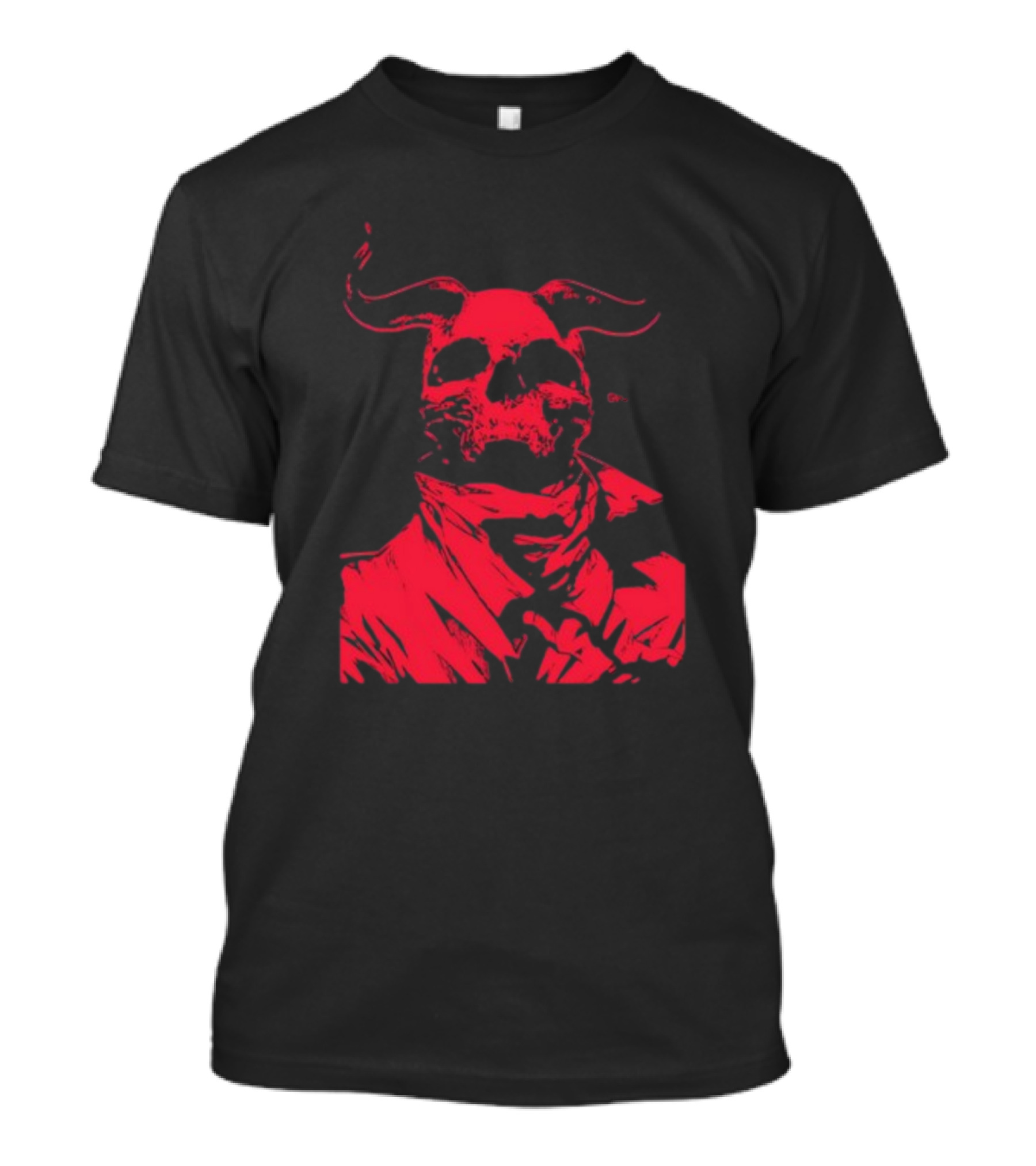Massivefaceart Not Great Skull Demon Red T-Shirt
