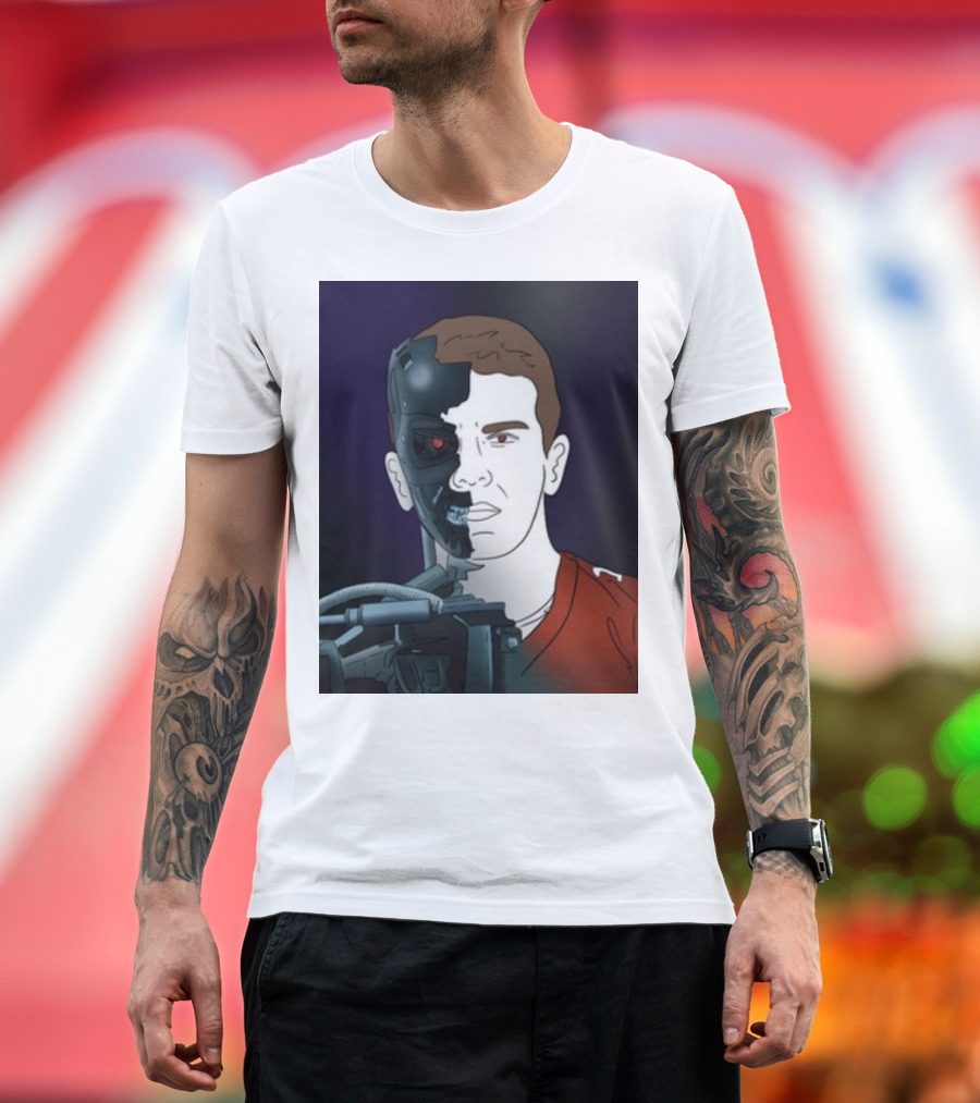 Day 17 Terminator Cyborg Purdy Quarterback Transformation T-Shirt