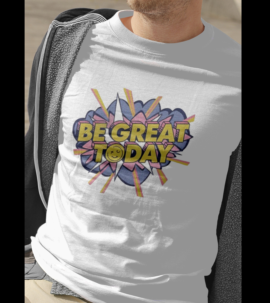 George Kittle Be Great Today Comic Burst Smile T-Shirt