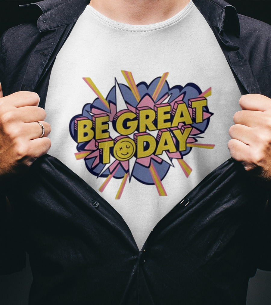 George Kittle Be Great Today Comic Burst Smile T-Shirt