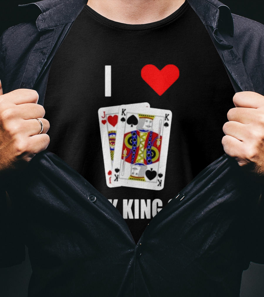 I Love Jack King Off Pokerflow Playing Cards T-Shirt