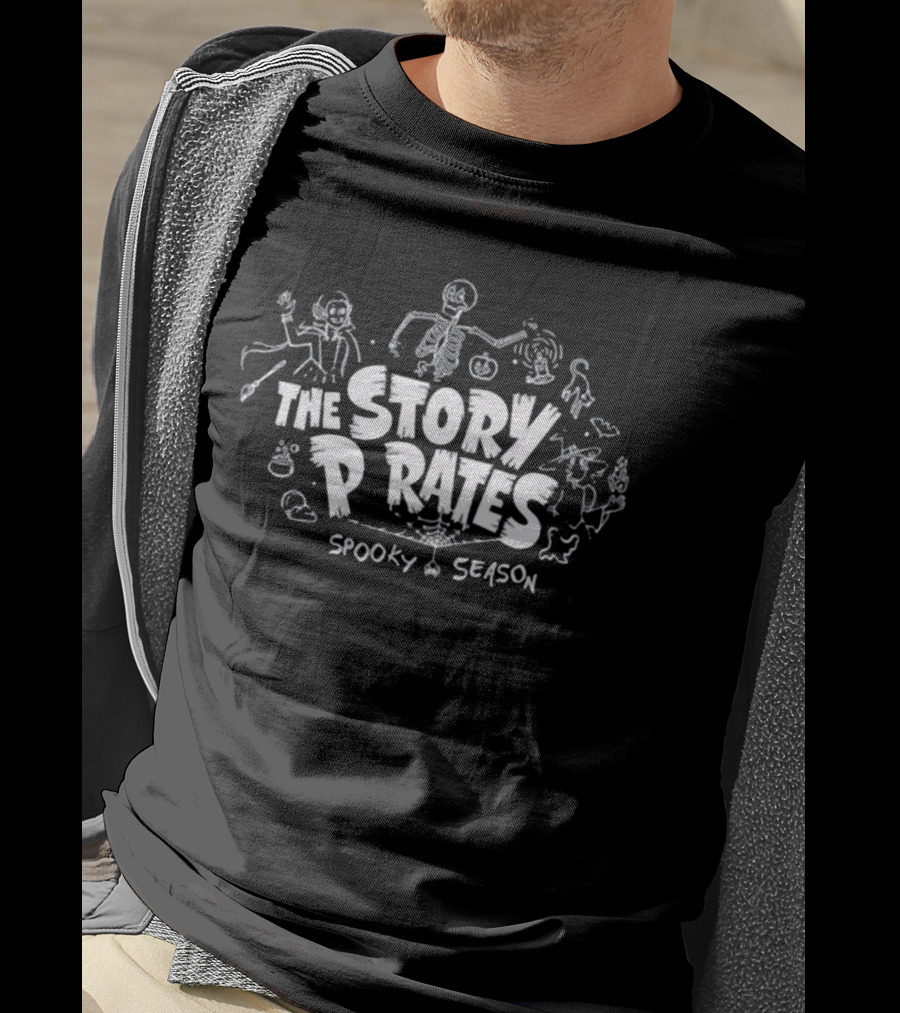 Story Pirates Spooky Season Skeleton Ghosts And Pumpkins T-Shirt