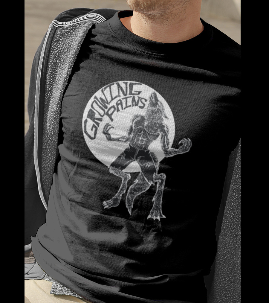 Oatmilklady Growing Pains Werewolf Transformation Full Moon T-Shirt