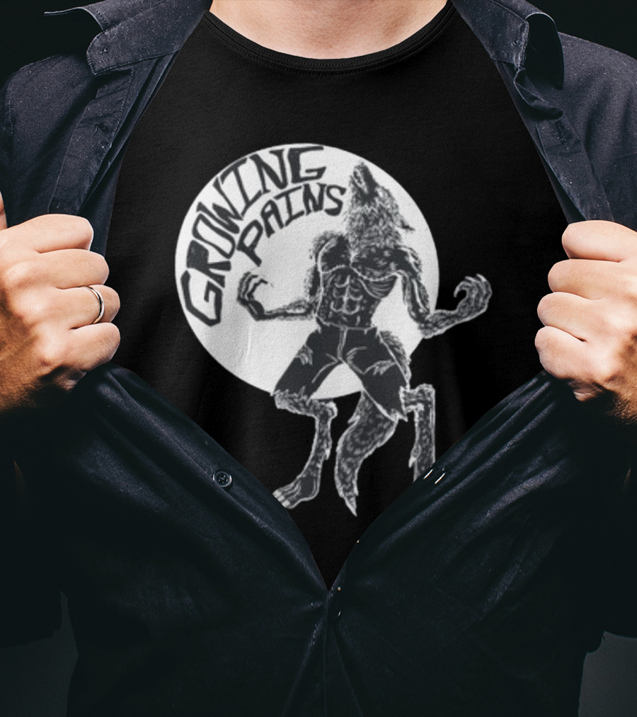 Oatmilklady Growing Pains Werewolf Transformation Full Moon T-Shirt