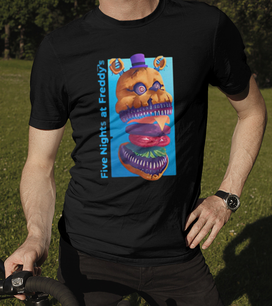 Five Nights At Freddy's Midnight Snack Jonnyblox Burger Animatronic T-Shirt