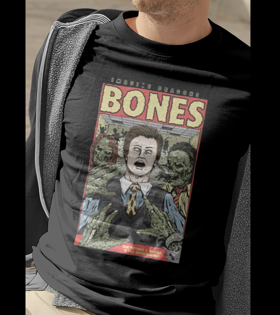 Imagine Dragons Bones Our Patience Is Waning Is This Entertaining Comic Style Zombies T-Shirt