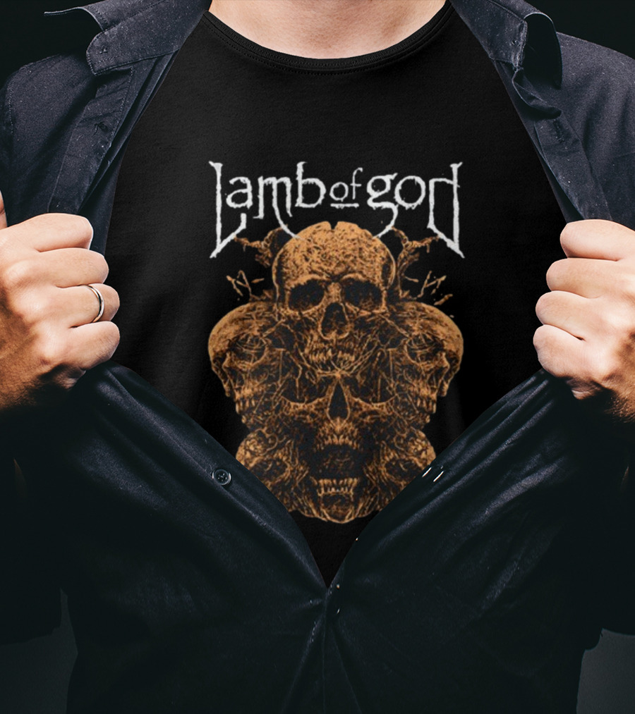 Lamb Of God Rooted Skull Halloween T-Shirt