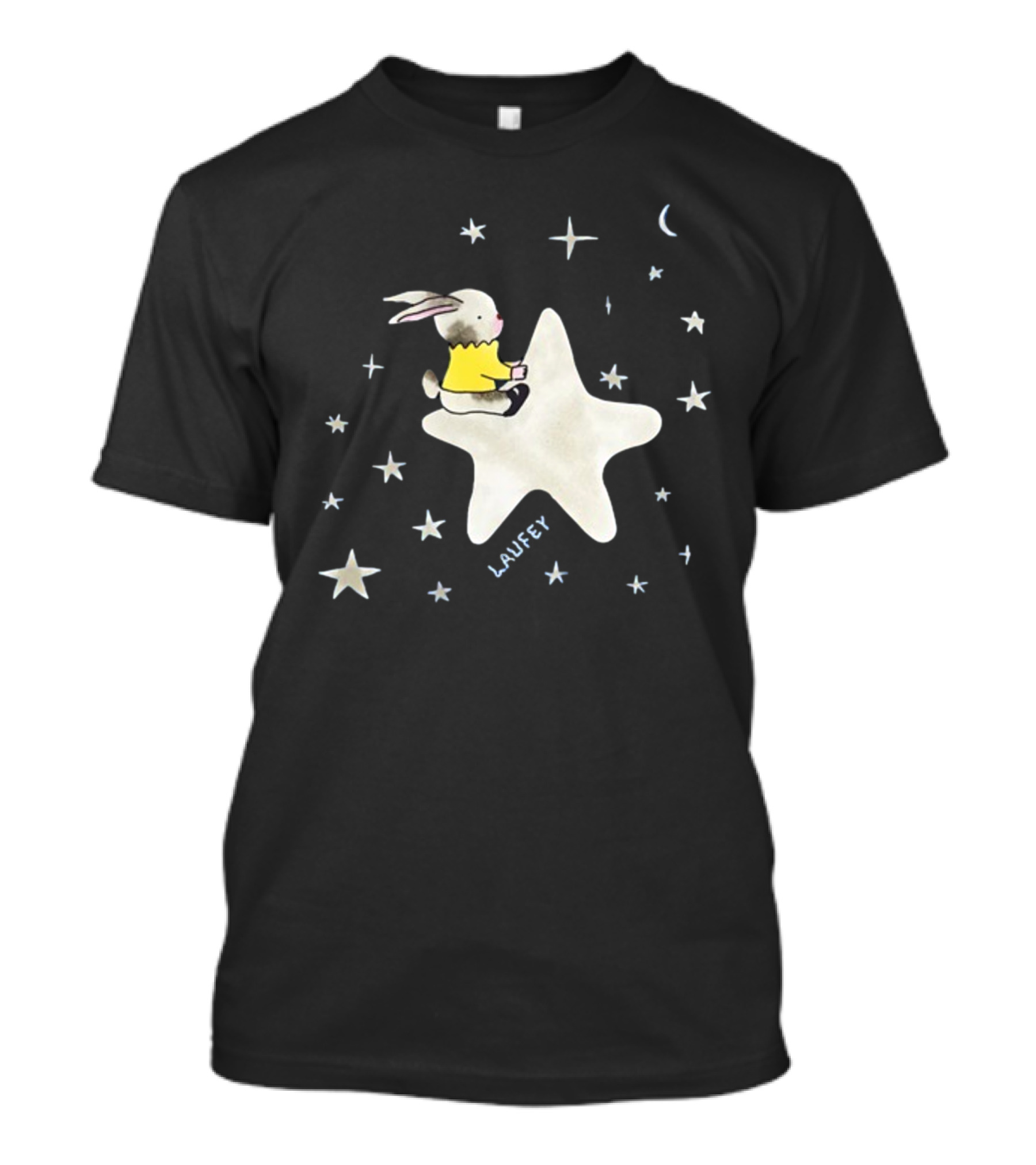 Laufey Celestial Bunny On Starry Night T-Shirt