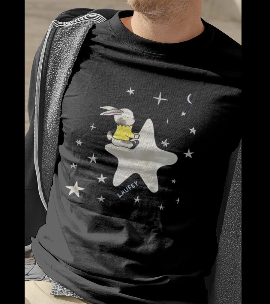 Laufey Celestial Bunny On Starry Night T-Shirt