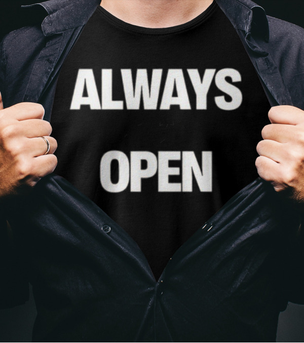Always Open Uno 1 Starred Text T-Shirt