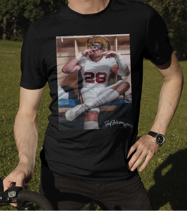 DannyStutsman Oklahoma Only Fears God Texas Fears Oklahoma Signed Football Locker Room Smoke T-Shirt